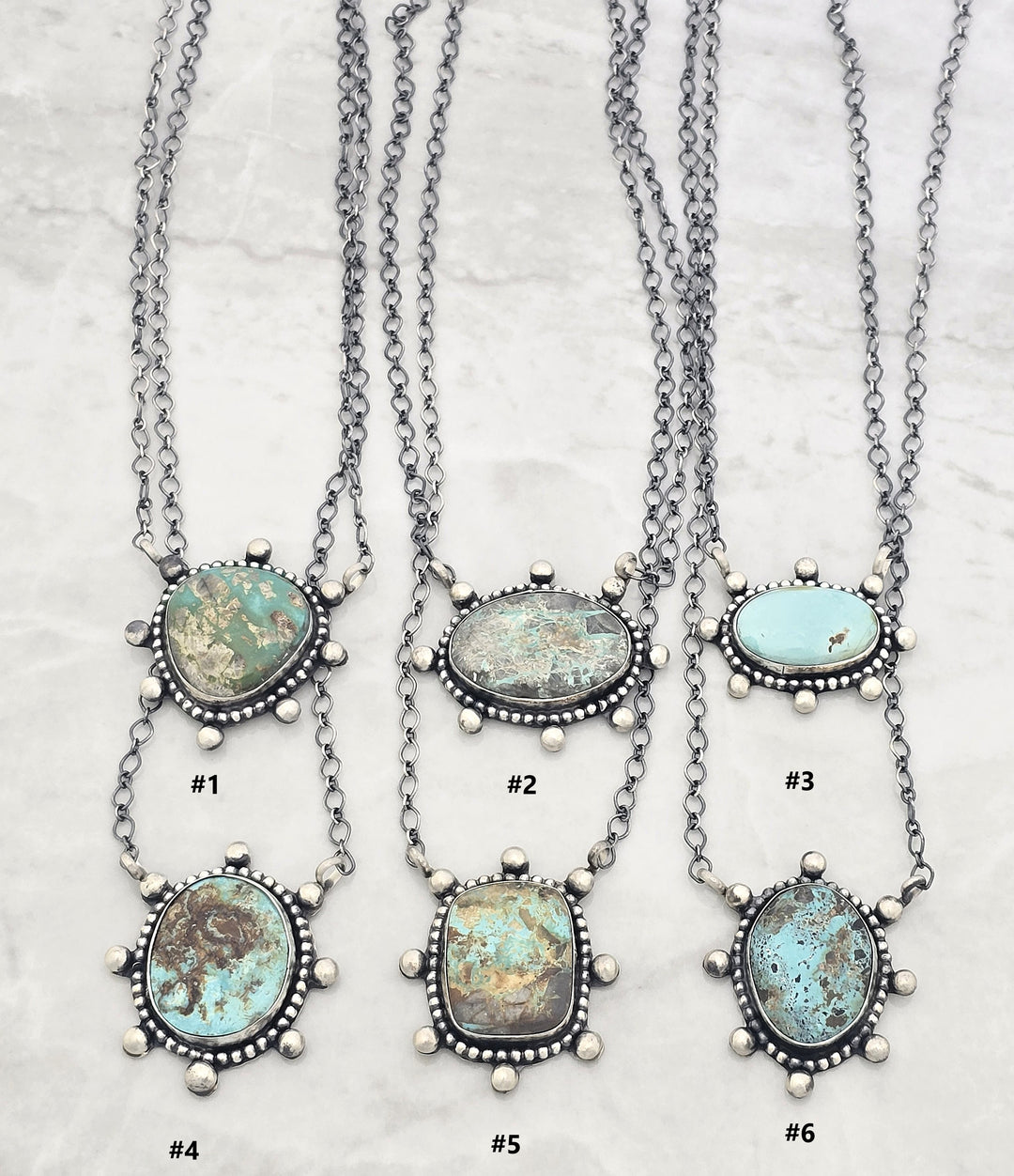 Sterling Silver Turquoise Ball Drop Adjustable Necklace – Turquoise925