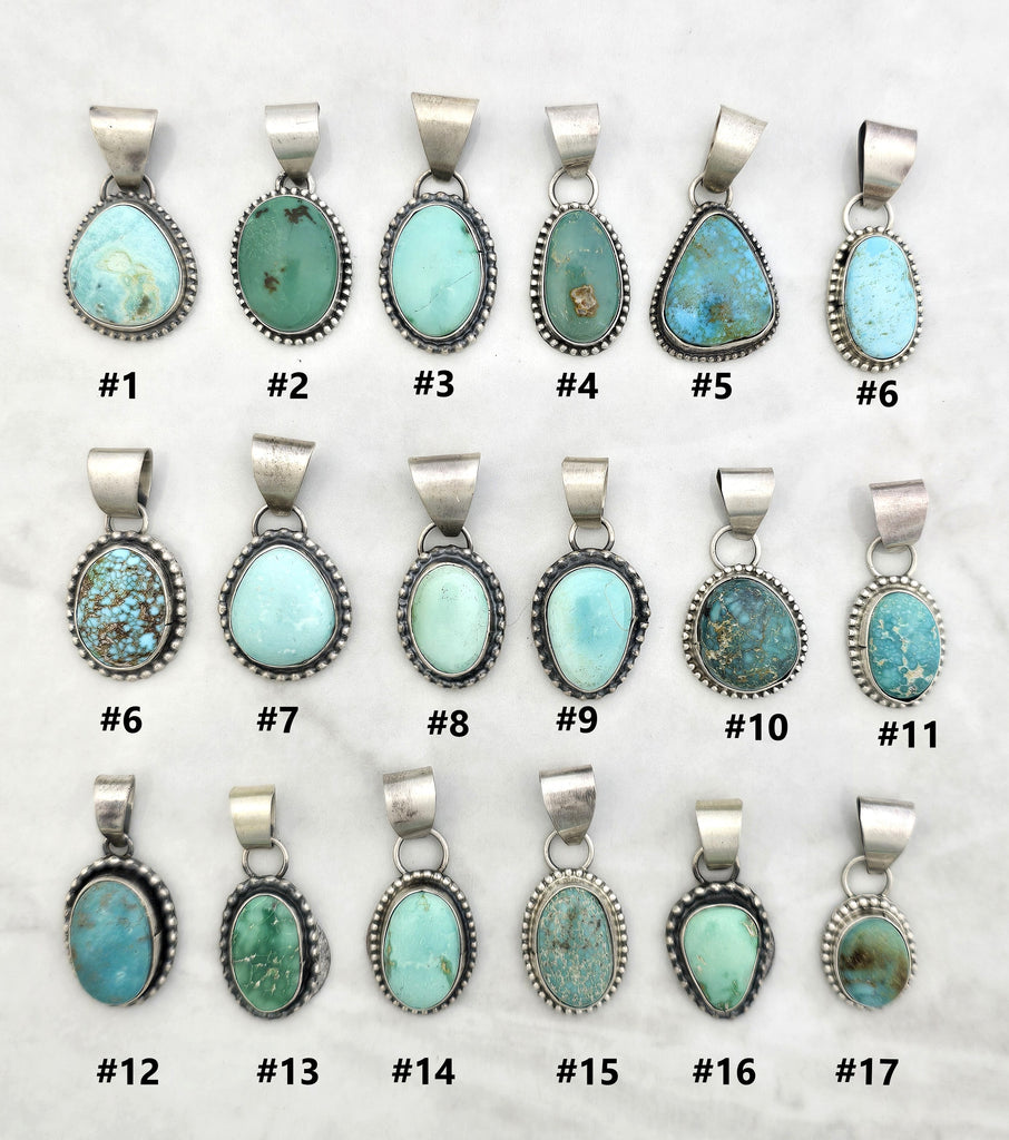 Sterling Silver Turquoise Necklace Pendant Turquoise Deals #4
